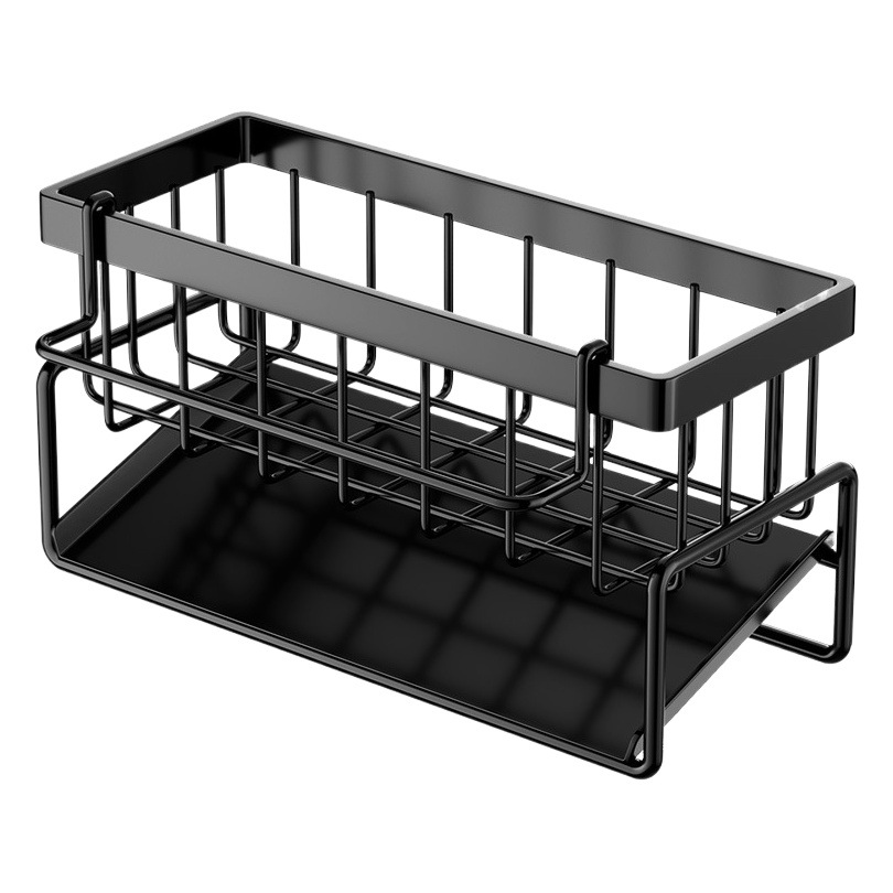 Kitchen storage rack sponge dish cloth storage rack rag rack table wall-mounted punch-free sink drain rack