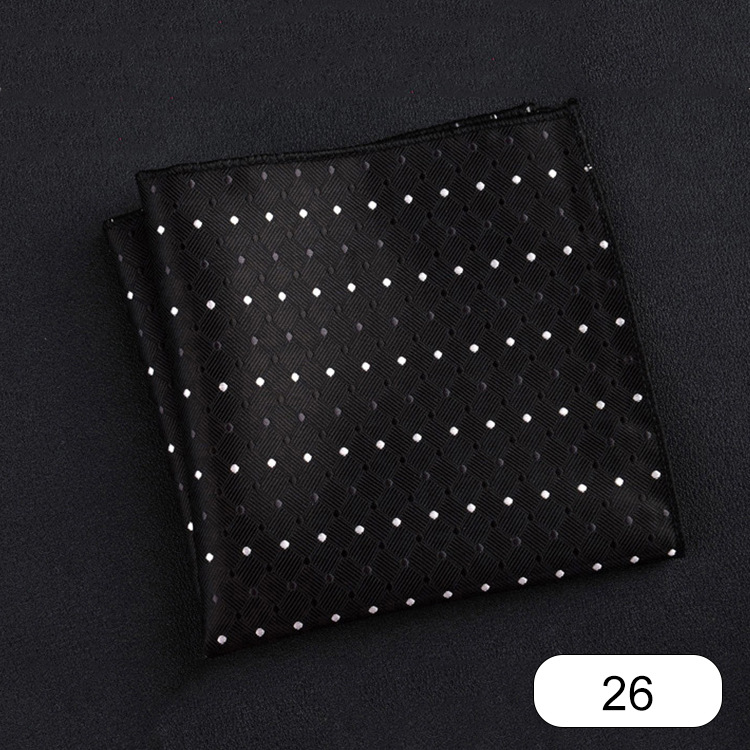 Picture of Men's suit small square scarf factory wholesale fashion polyester fashion accessories vintage embroidery pattern pocket towel men's clothing