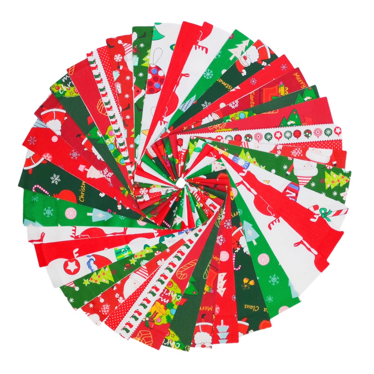 36 Pieces of Cross-Border Twill Pure Cotton Fabric Christmas Series Multi-Color Jelly Fabric Cake Roll