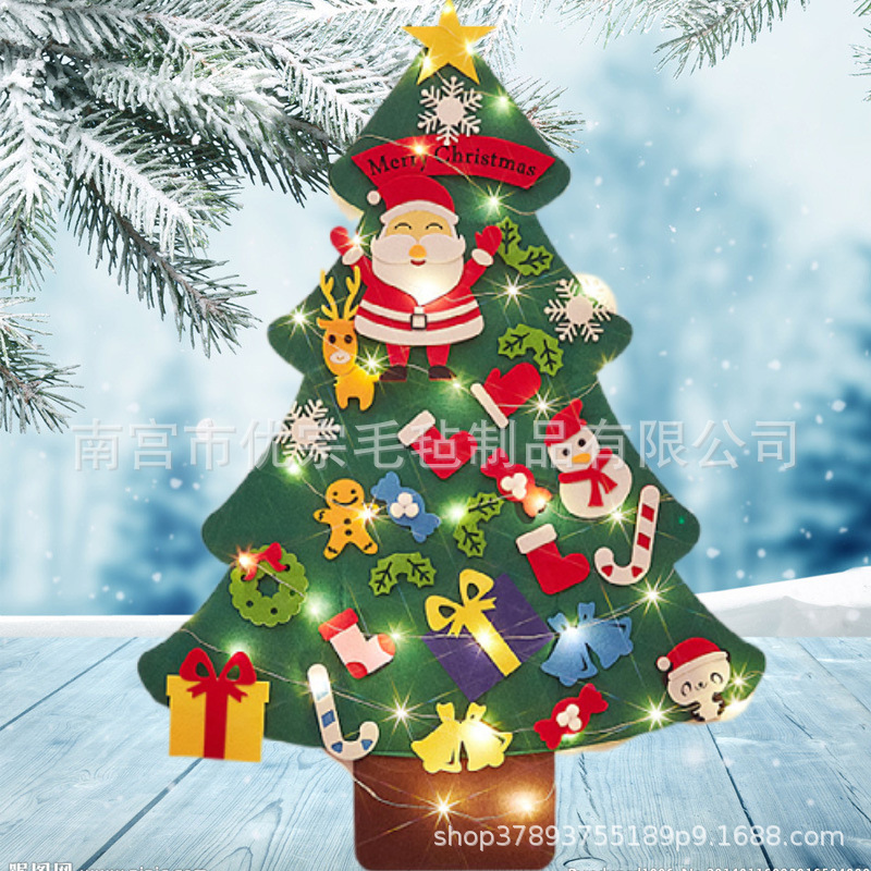 Picture of In stock cross-border felt Christmas tree three-dimensional diy Christmas tree splicing Christmas tree New Christmas decorations