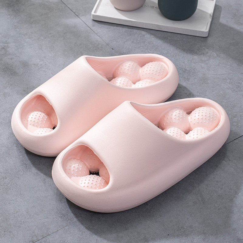 Picture of Slip-on Slippers Men's Indoor Home Toilet Bathroom Bath Quick-drying Leakage Massage Non-slip Slippers for Women