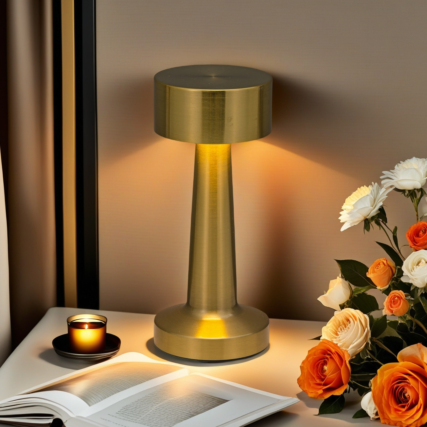 Cross-border iron wrought night light, bar café, hotel desk, dining table, bedside decoration, light creative atmosphere desk lamp