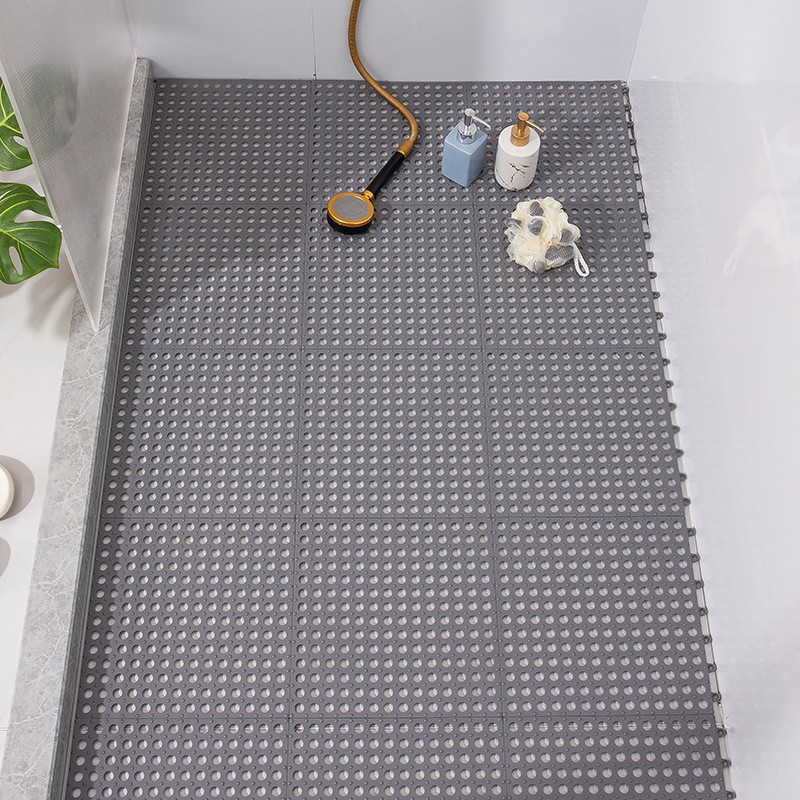 Picture of Bathroom Non-slip Floor Mat Bathroom Shower Room Foot Mat Hotel Toilet Hollow Splicing Mat Swimming Pool Drainage Mat