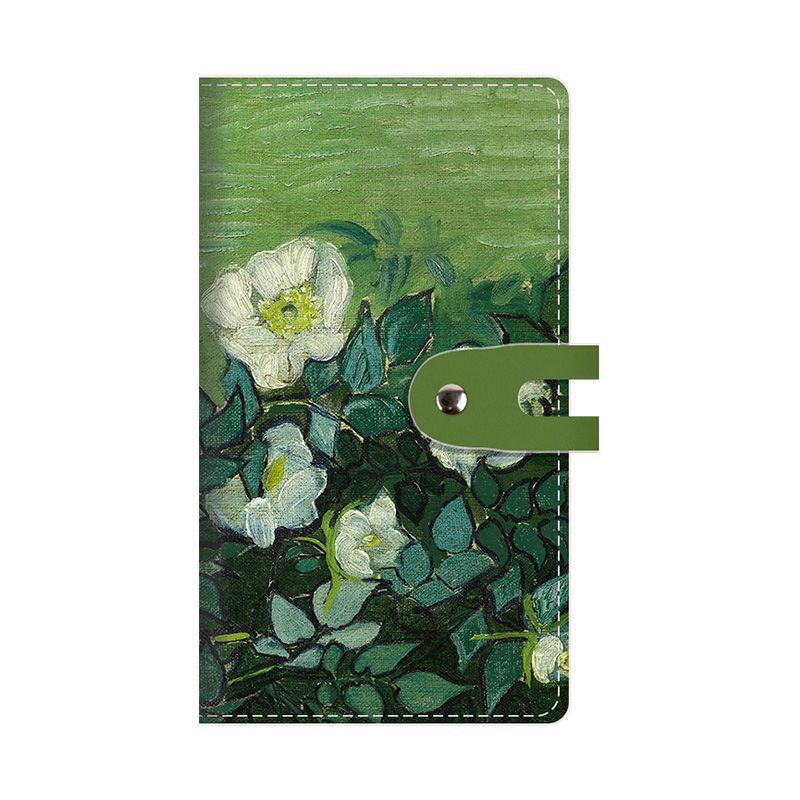Picture of Vintage oil painting style card bag multi-card large capacity card bag bank card bag business card holder photo holder original style