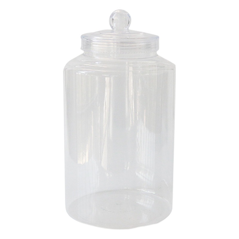 6.5L large capacity one catty Xinhui tangerine peel tank storage tank empty transparent PET plastic tank 500g tangerine peel packaging