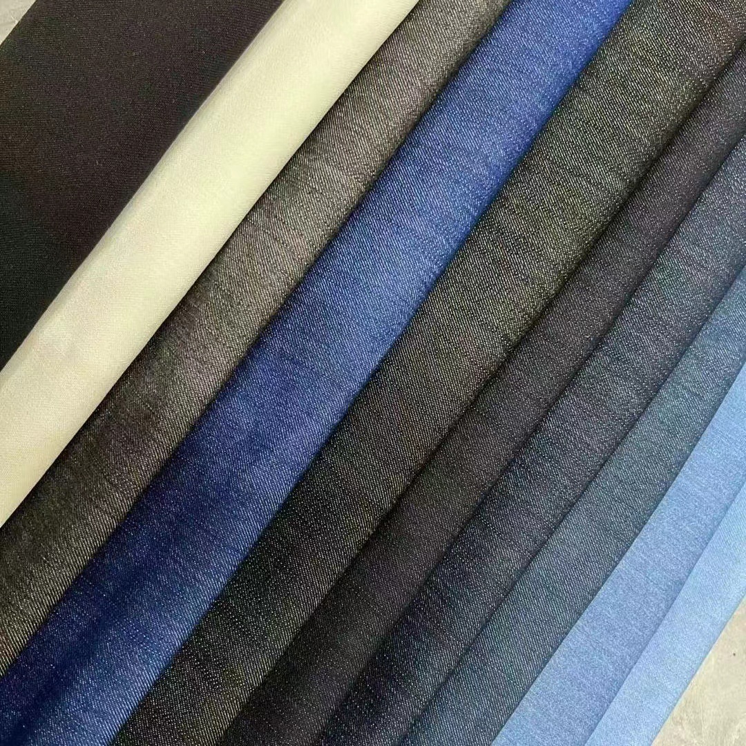 7 slub non-fading denim imitation denim fabric can be used as skirt pants shirt fabric 218847