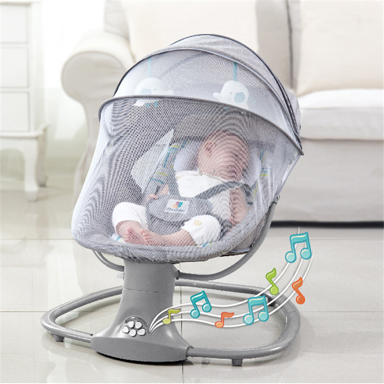 Picture of Baby Electric Rocking Chair Baby Coaxing Baby Sleeping Artifact Newborn Cradle Bed Kidsren's Soothing Chair Recliner 0-3 Years Old