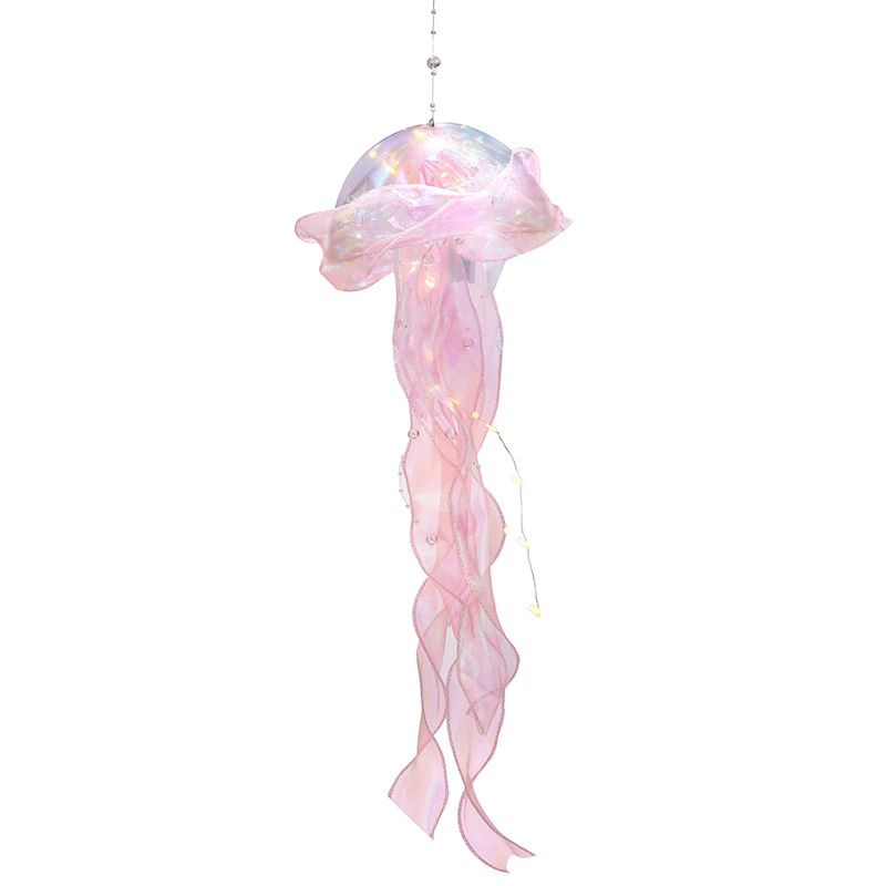 Picture of Little Red Riding Book with Finished Luminous Jellyfish Lantern diy Push Night Market Portable Mid-Autumn Lantern Girl's Room Hanging