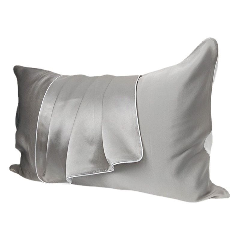 22 Mm 6A Heavy Mulberry Silk Single-sided Silk Pillowcase Envelope-type piping Printable Embroidery Embroidery logo