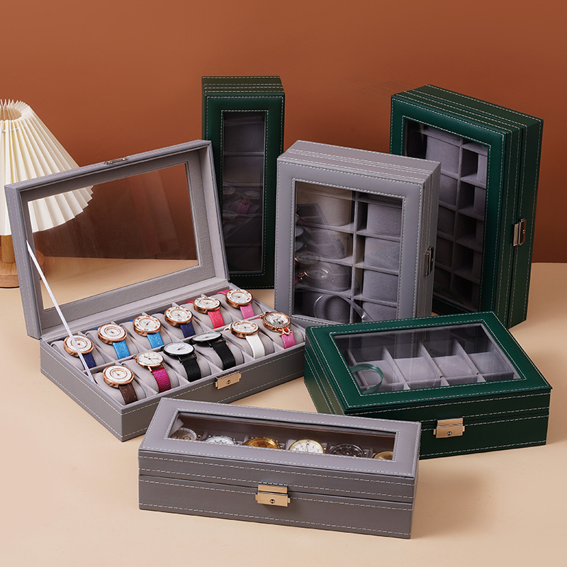 Picture of Independent skylight watch display box household watch storage box with glass exquisite dustproof watch display box