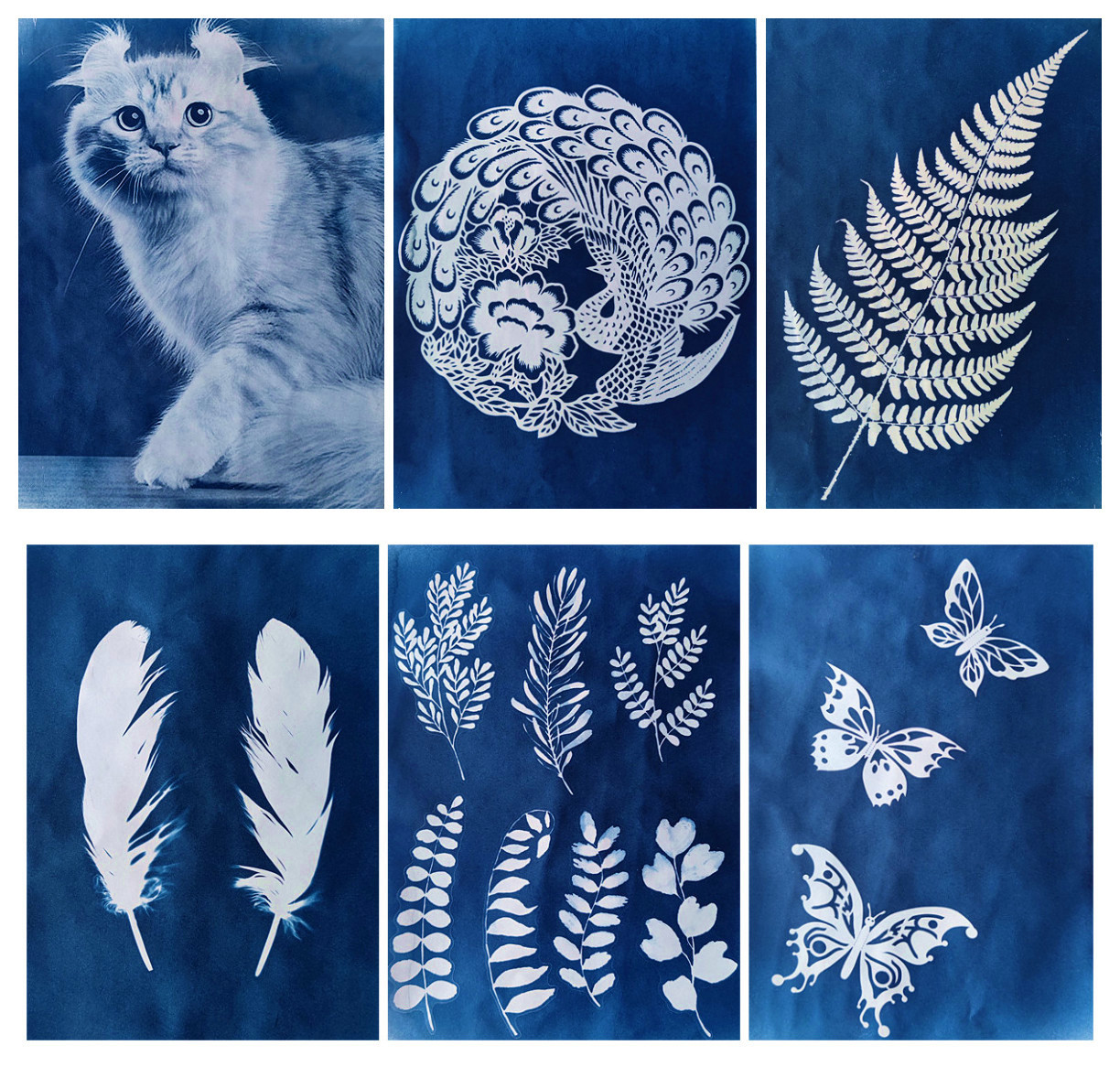 Picture of Blue Drying Paper Cyanotypaper Sun Sensitive Printing Art Paper A4/A5/A6