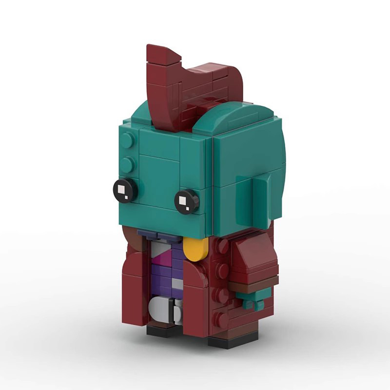 Picture of Compatible with Lego assembled domestic building blocks MOC manweiyong-mechanical fin square head brick model gift
