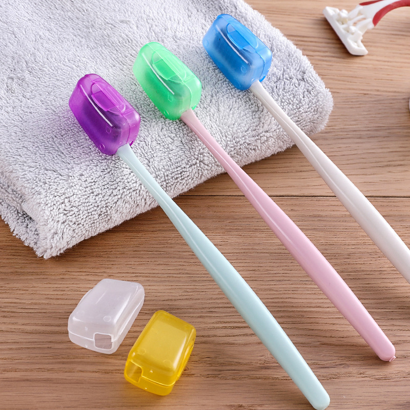 Picture of Travel Toothbrush Head Protective Cover Protective Cover Head Cover Portable Outdoor Travel Toothbrush Protective Box Toothbrush Bucket Toothware Box