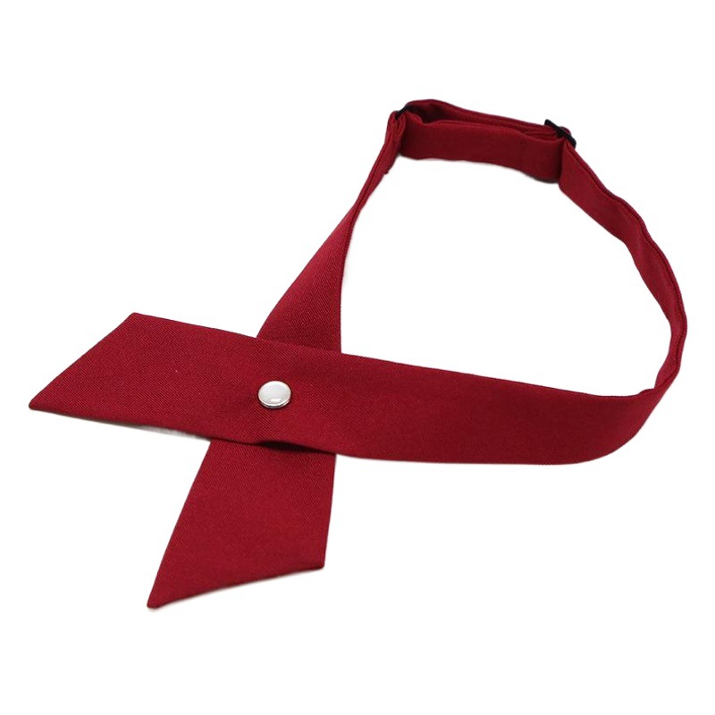 Japanese and Korean Casual Cross jk Cross Bow Tie Solid Color Printed Bow for Men and Women Professional Uniform Bow Tie Collar Flower
