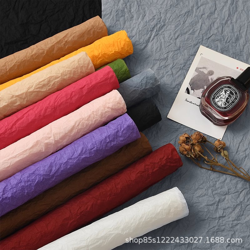 Xuenai paper hand kneading paper pleated bag gift paper waterproof flower wrapping paper bouquet floral packaging material flower wrapping paper