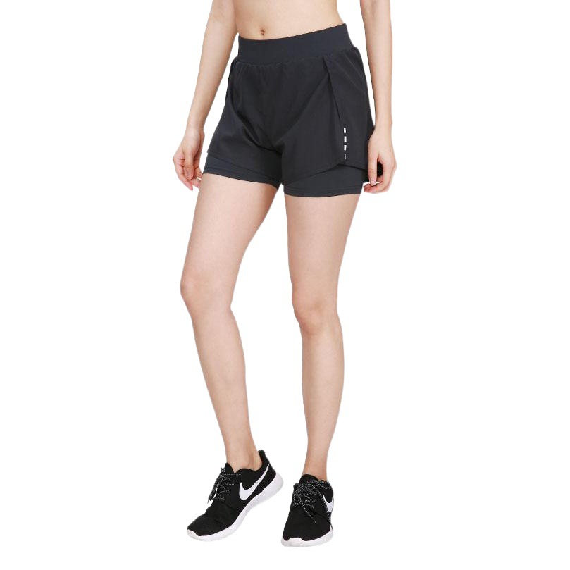 Sports Shorts Girls Outer Wear Double-Layer Women's Running Casual Quick-Dry Yoga Shorts Summer Outer Wear