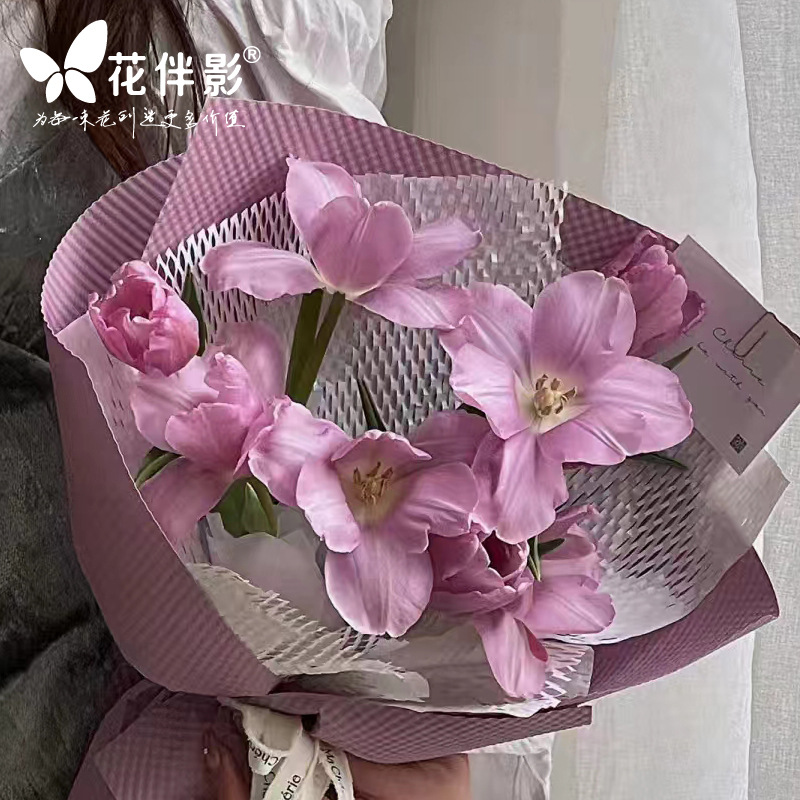 Tanabata Honeycomb Paper Package Flower Blossom Mesh Wholesale Waterproof Lining Paper Valentine's Day diy Floriculture Flower Wrapping Paper