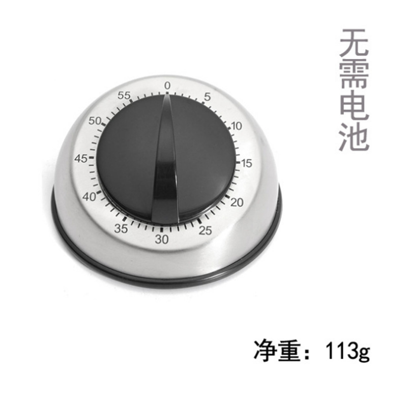 T803 stainless steel fashion mechanical timer daily necessities on the chain timing reminder household items in stock