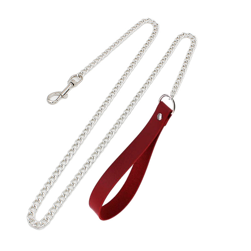 Picture of European and American Exaggerated Adult Sex Products Rivet Collar Flirting Necklace Neck Neck Set Dog Slave Special Traction Rope Set