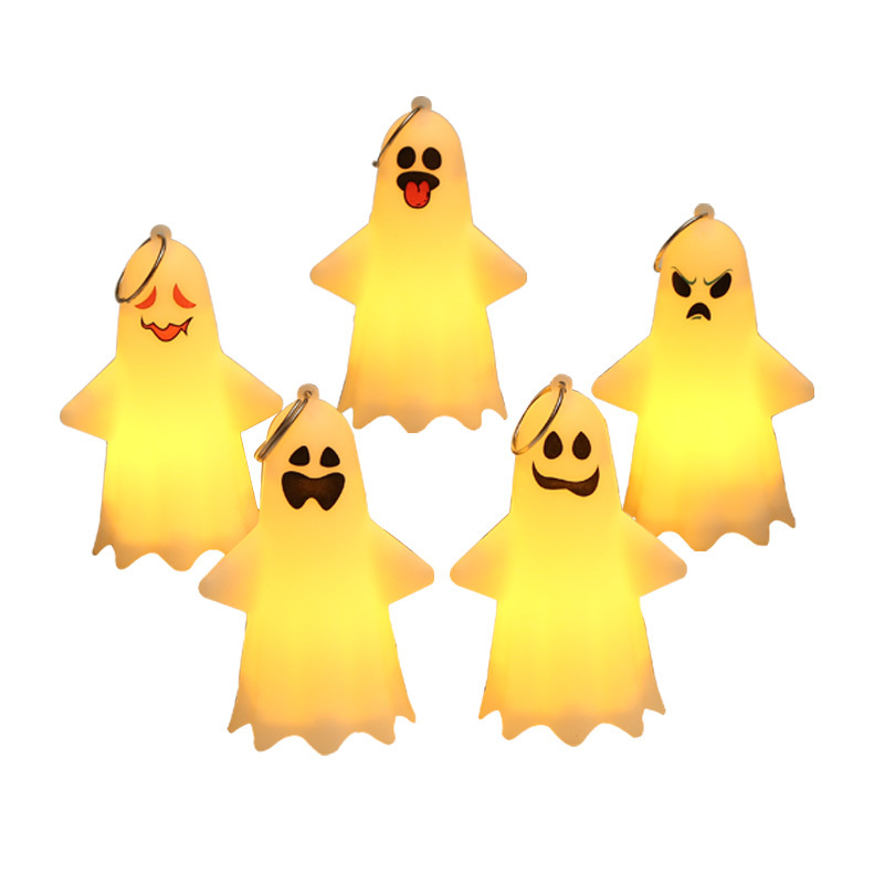 Picture of halloween Decoration Ghost Pendant Portable Small Ghost Night Light Troublemaker halloween Party Props