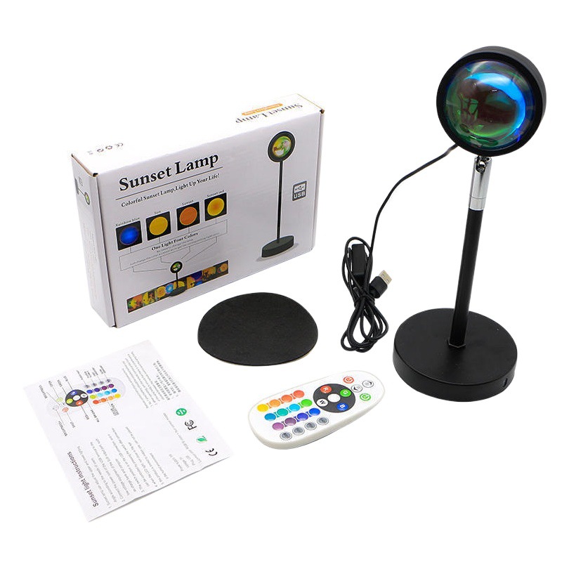 Sunset Sunset Lights Floor Creative Internet Celebrity Live Sunset Led Projection Light Luxury Ins Style Table Lamp Atmosphere Lamp