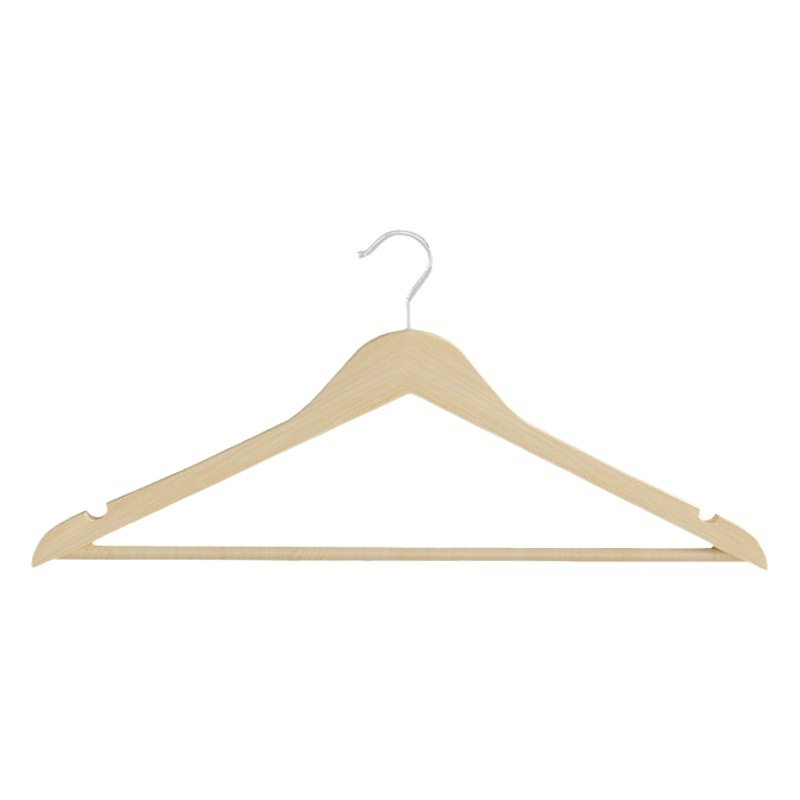 Picture of Solid Wood Rotating Clothes Hanger Clothing Store Wardrobe Wooden Clothes Hanger Wooden Non-Slip Clothes Support Household Adult Seamless Wooden Clothes Hanger