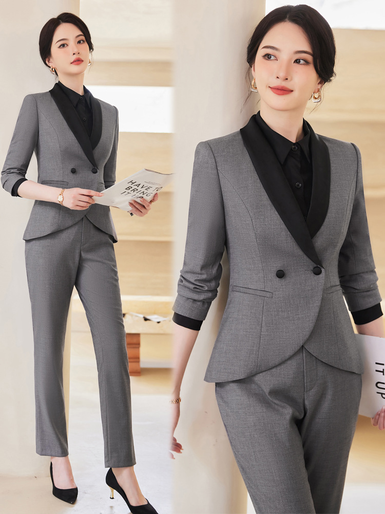 Picture of Temperament Suit Women's Long-sleeved Professional Suit Manager Dress Jewelry Store Work Clothes Teacher Interview Suit Two-piece Suit