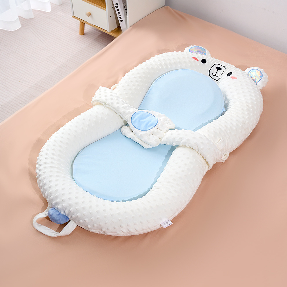 Picture of Infant bed bed multifunctional movable newborn soothing sleeping mat baby sleeping nest foldable anti-pressure ridge protection