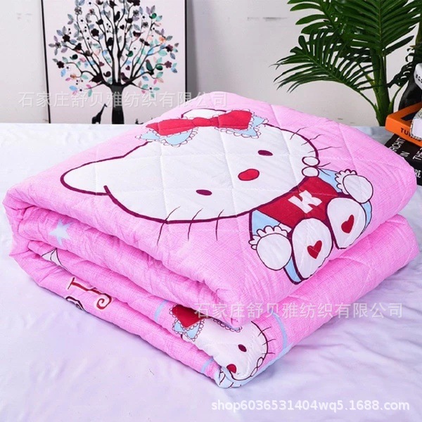 Picture of New Summer Cool Quilt Air-Conditioned Quilt Single and Double Thin Quilt Company Welfare Gift Quilt Spring & Fall Quilt Core Machine Washable