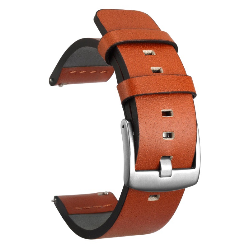 Suitable for Samsung GearS3 S2, Huawei and other universal leather cowhide strap 20 22mm 4 Size