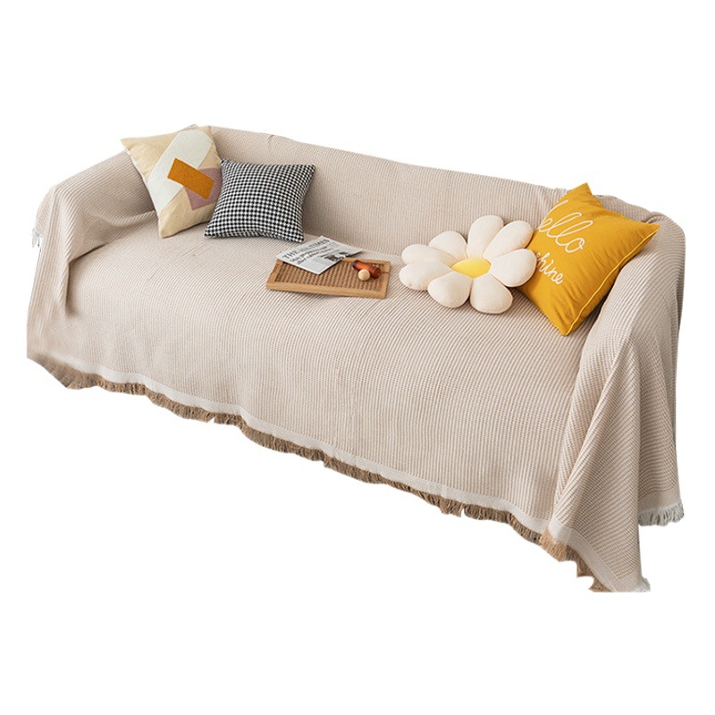 Picture of [Cross-border wholesale] Nordic pure color Four Seasons cotton blanket simple cushion ins style sofa Towel fashion lunch break blanket