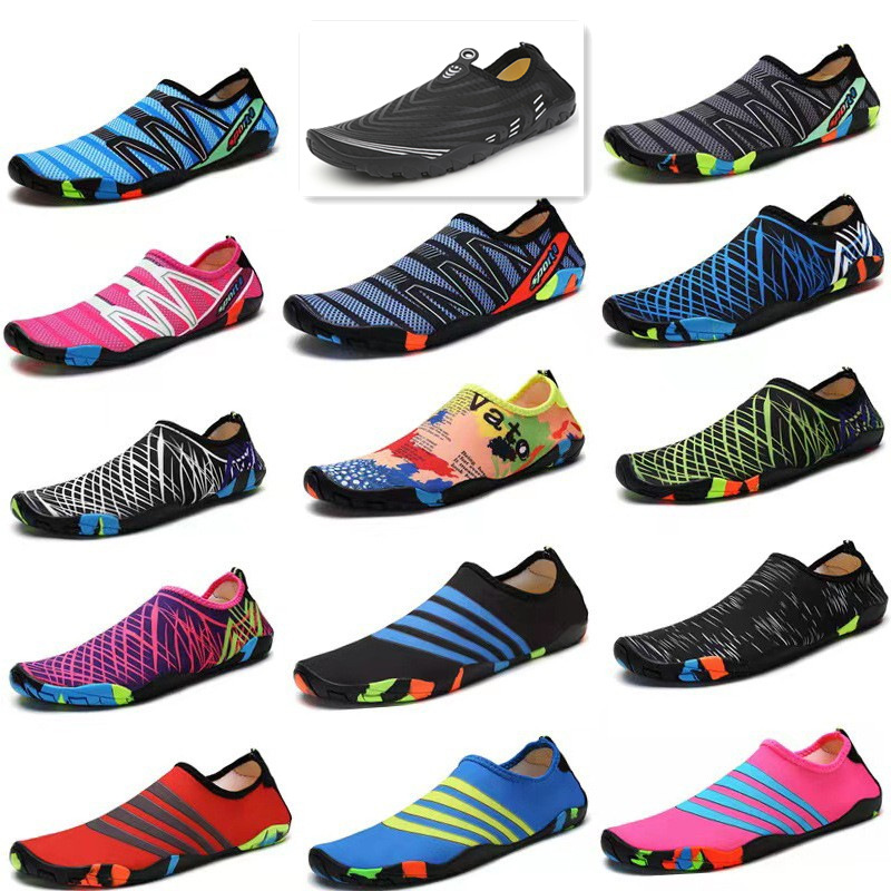 Tracing shoes 2024 new quick-drying wading shoes lovers beach shoes breathable non-slip diving swimming shoes a generation of hair