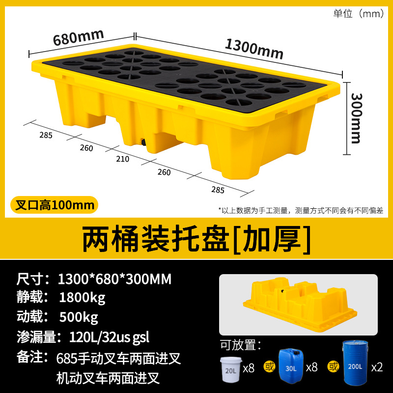 Picture of Laboratory Desktop Tray Hazardous Waste Anti-Leakage Tray Chemical Anti-Leakage Plastic Tray Oil Barrel Pad
