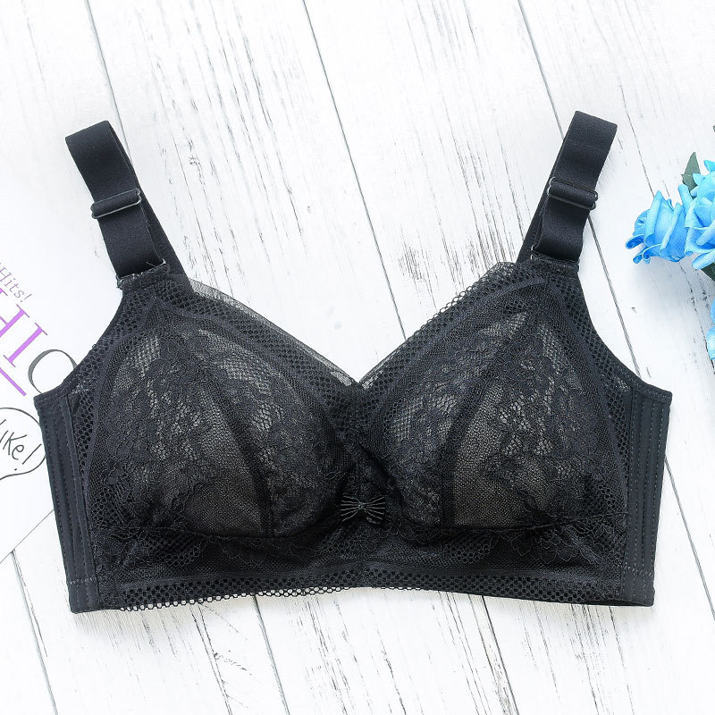 Picture of Women's underwear wireless ultra-thin bra chubby girl plus size push up breast full Cup top support