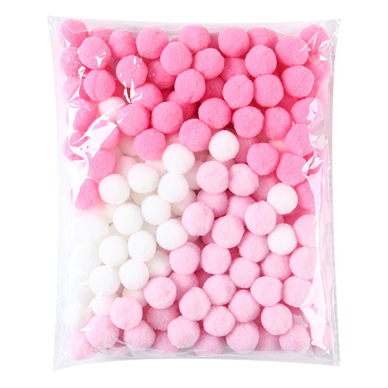Polyester Colorfulful Plush Ball DIY Colorfulful High Elastic Fur Ball Polyester Plush Ball Kidsren's Toy Accessories Mixed Colorful Fur Ball