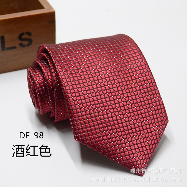 Picture of Tie business formal men's tie polyester yarn Arrow 8cm business tie