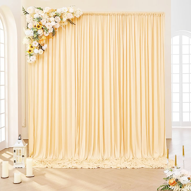Picture of Cross-border platform for Amazon AliExpress TEMU hot wedding elastic cloth wear rod wedding scene cloth curtain