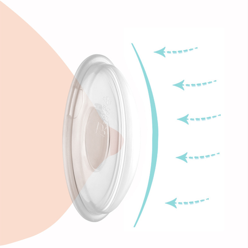 Picture of Manual breast milk silicone collector simple breast pump overflow milk leakage milk receiver silicone milk collector anti-overflow pad