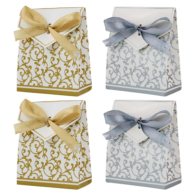European style new personalized creative golden age candy bag wedding return Silver Age candy box in stock wholesale