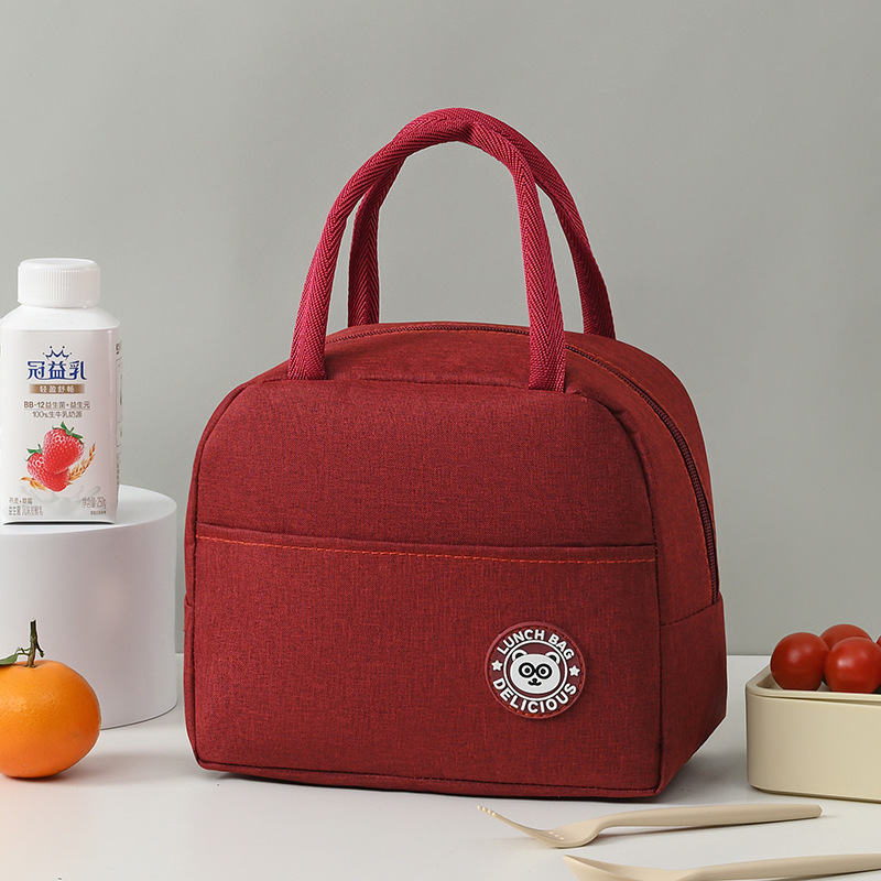Picture of Oxford Cloth Lunch Box Lunch Bag Student Office Student Thickened Insulation Bag Convenient Portable Lunch Bag Thickened Aluminum Foil Bag
