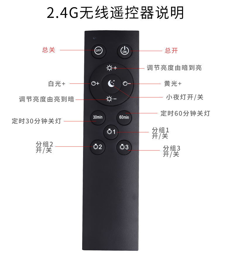 Picture of Smart Light Bulb Remote Control Led Stepless Dimming Color Table Lamp Floor Lamp Feeding Night Light Bulb Timing E27