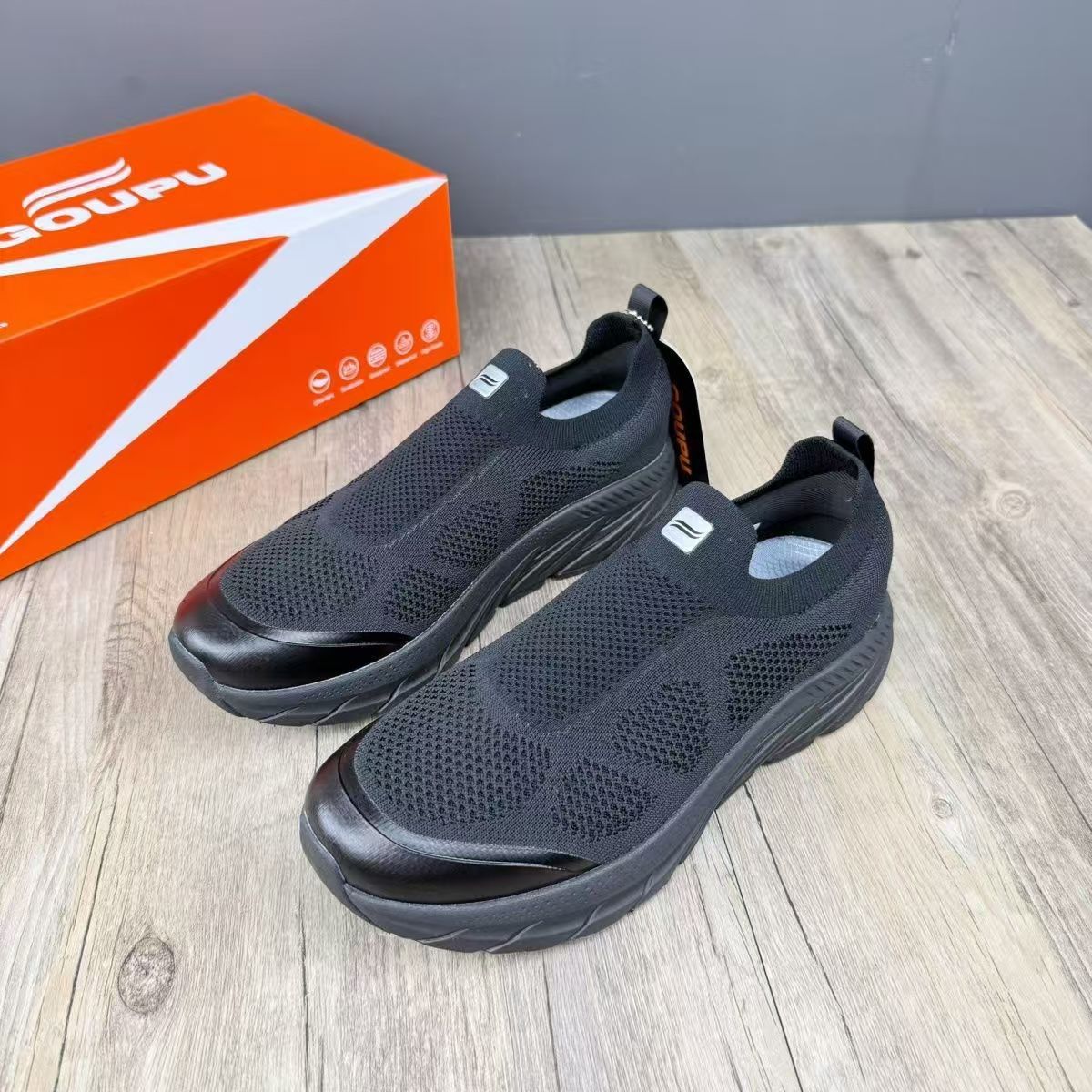 Cross-Border New Foreign Trade Thick-Soled Lightweight Breathable and Wear-Resistant Spring and Autumn Men's Outdoor Sports and Leisure Cross-Country Running Shoes
