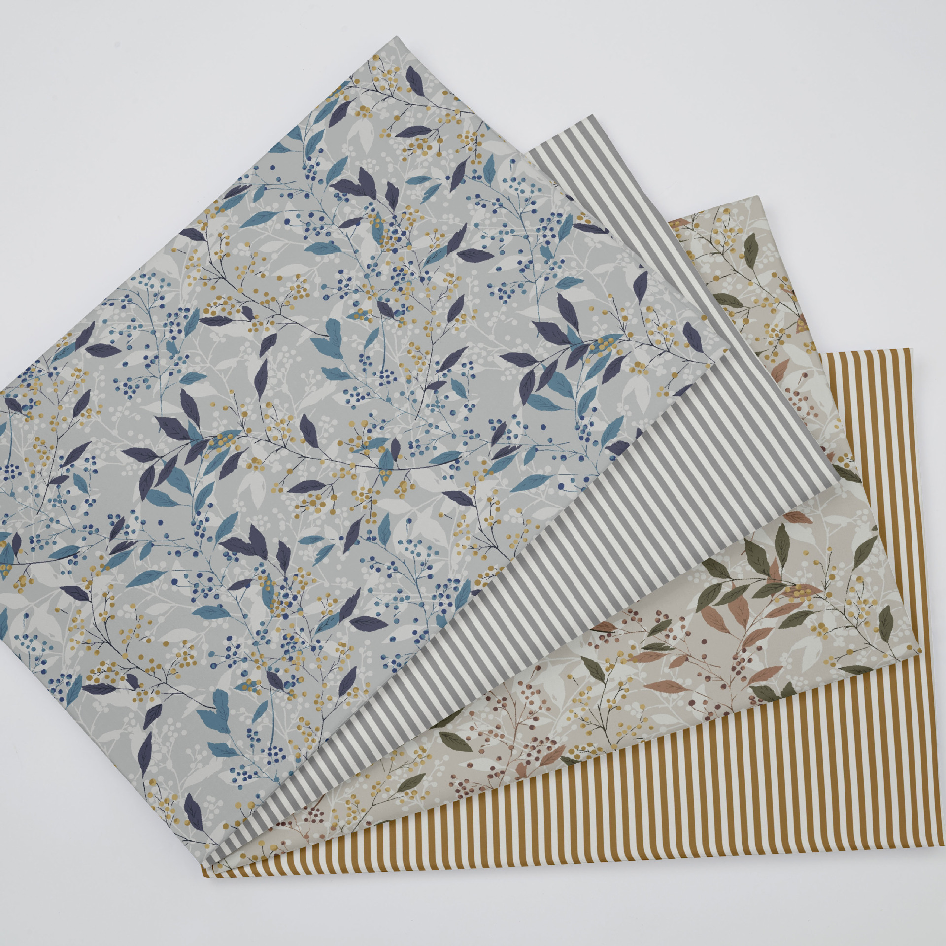 Wholesale Supply of 133*72 Twill Printed Fabric, Small Flower Printed 40 Count Cotton Fabric, 1.6m Width