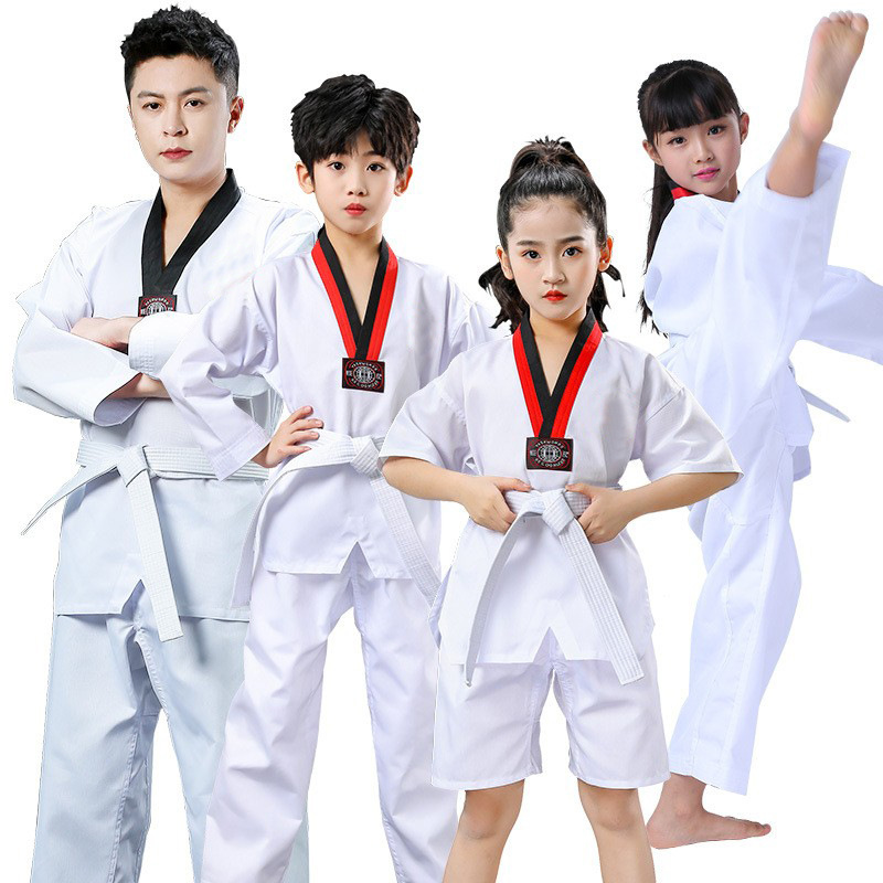 Picture of Wholesale Taekwondo Clothing Children's Adult Men's and Women's Taekwondo Clothing Long and Short Sleeve Training Clothing Printable