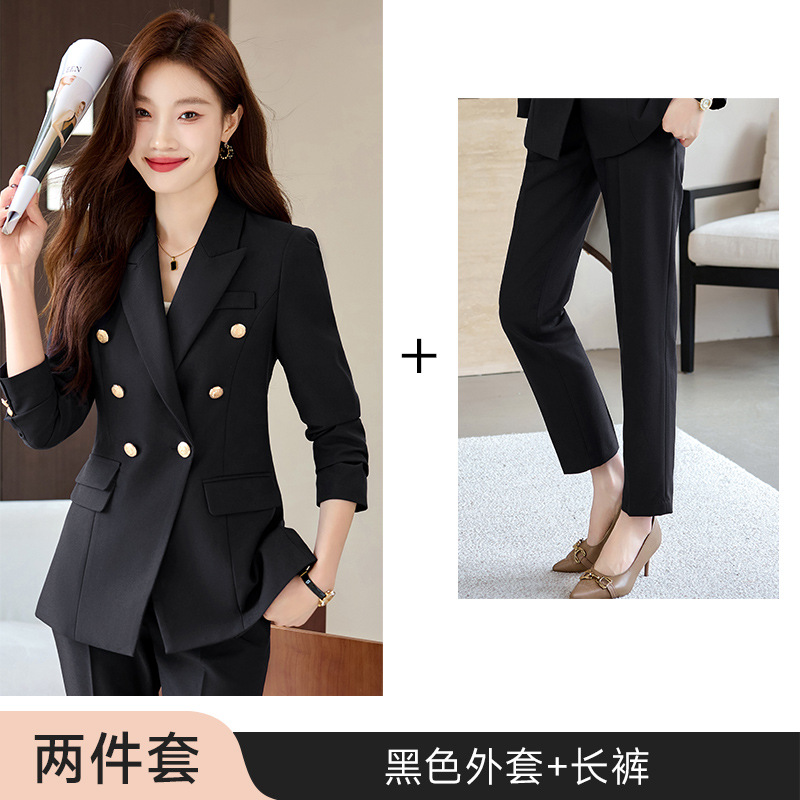 Picture of Grey Suit suit Women's 2024 New Autumn and Winter Elegant Work Clothes Professional Dress Autumn Casual Suit Jacket