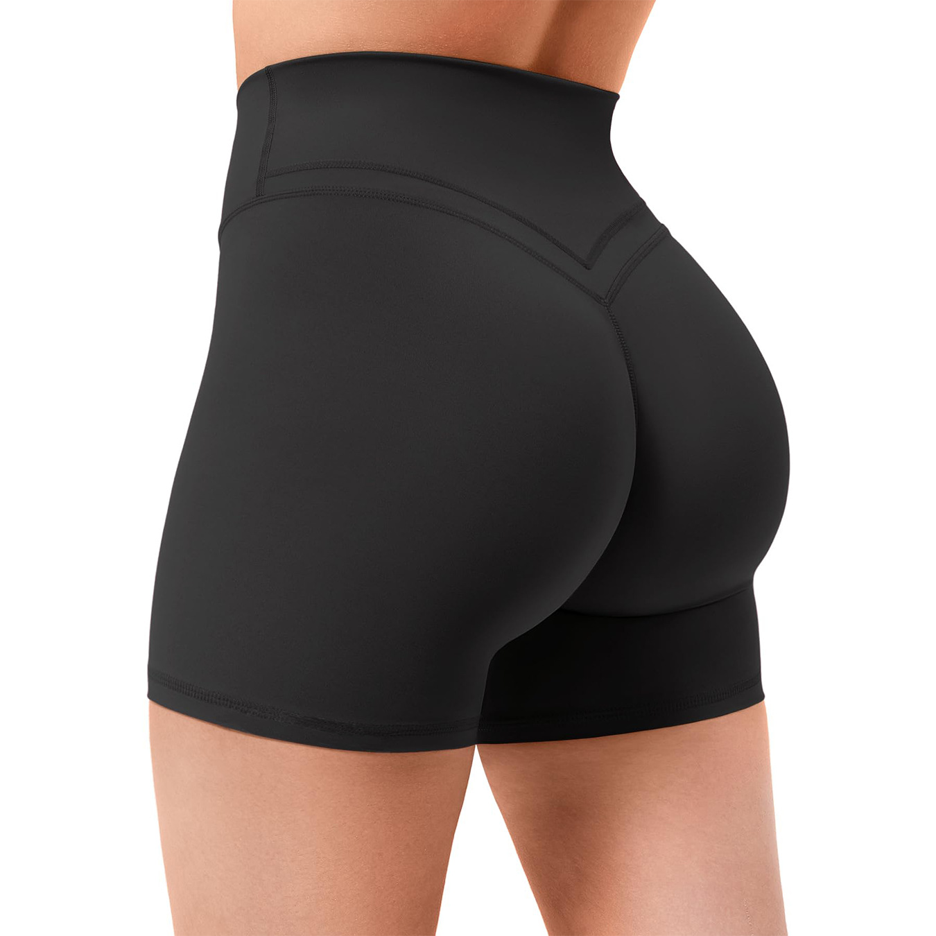 European and American Cloud-Like High-Waisted Peach Butt-Lifting Hot Pants Sports Shorts for Women Running Fitness Yoga Pants for Women to Wear Outside