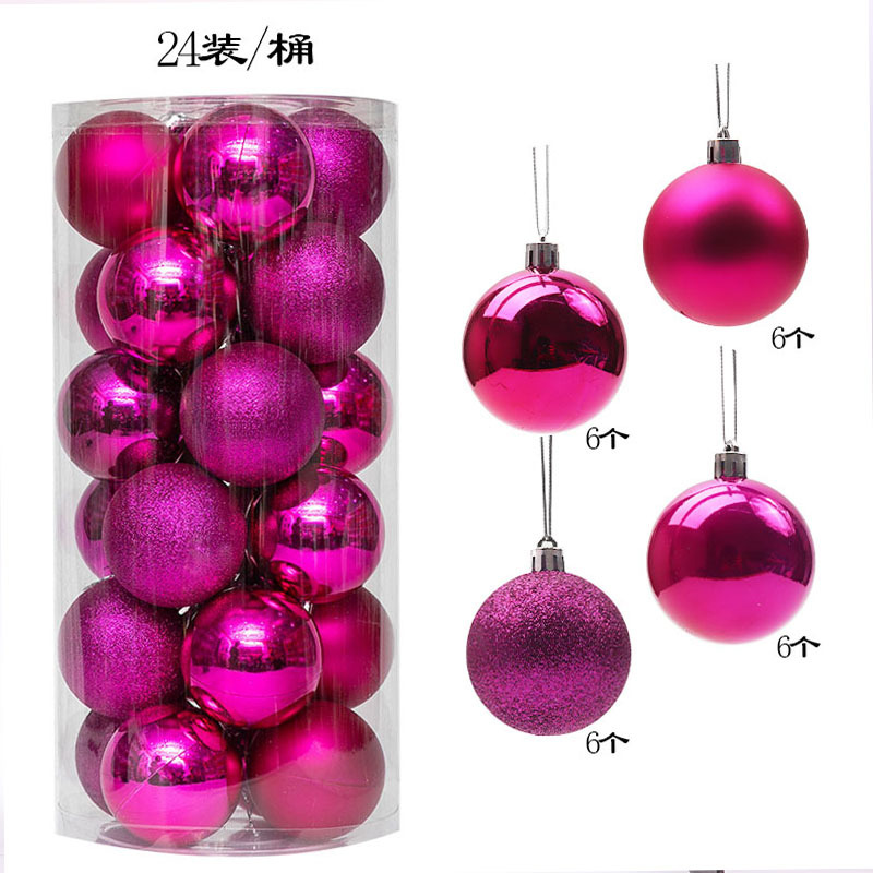 Picture of Christmas decorative ball electroplating plastic ball 3468CM barrel Christmas ball shopping mall ceiling Christmas tree pendant hanging ball