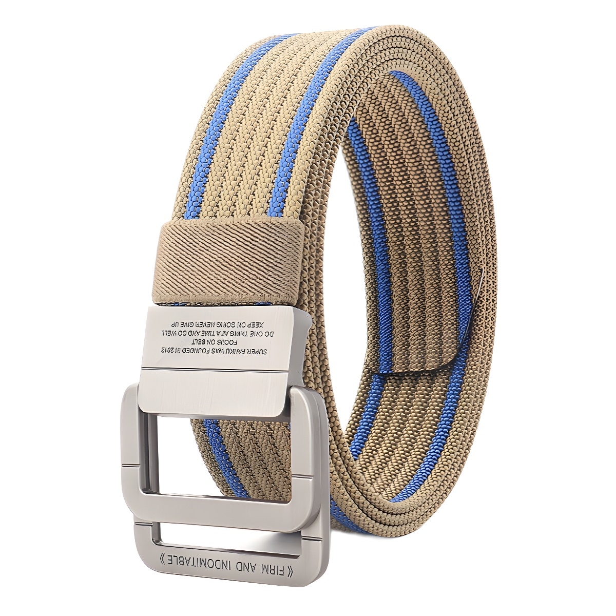 Picture of Alloy double loop buckle belt men's Korean woven nylon tactical sports outdoor pants belt canvas wholesale men's