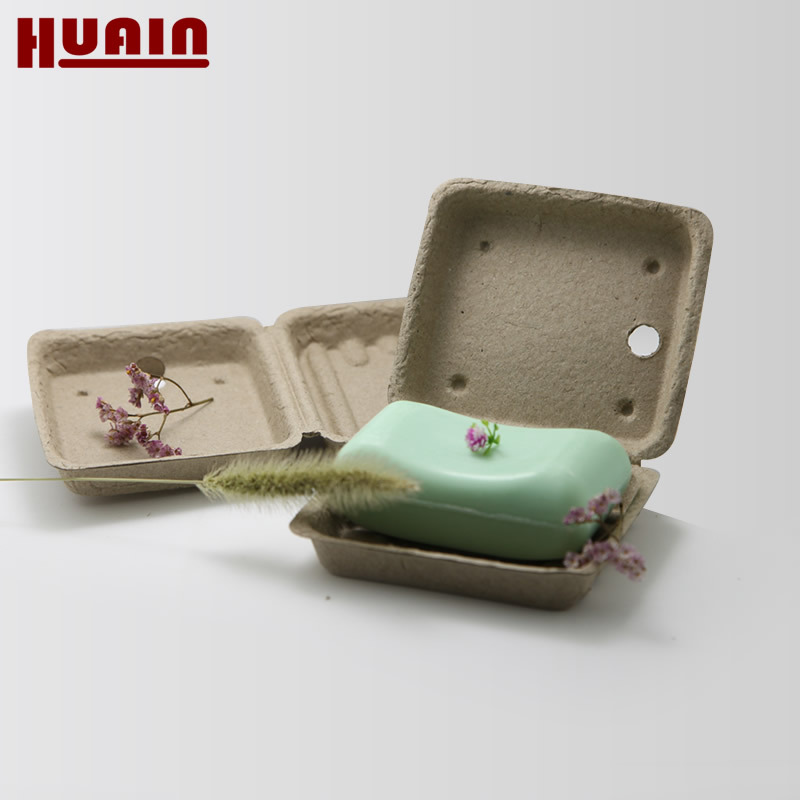 Shanghai Manufacturers Supply Disposable Environmentally Friendly Pulp Boxes Hotel Soap Boxes Environmentally Friendly Pulp Molded Boxes