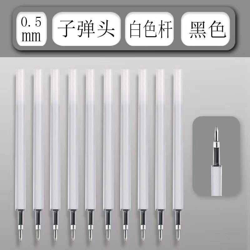 Picture of Simple small white pen ST head quick-drying ink press neutral brush title pen water-based pen black carbon water pen wholesale